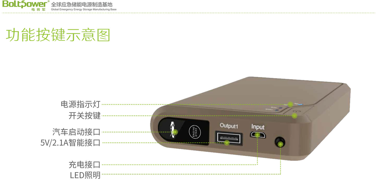 Boltpower電將軍K11F汽車應(yīng)急啟動電源