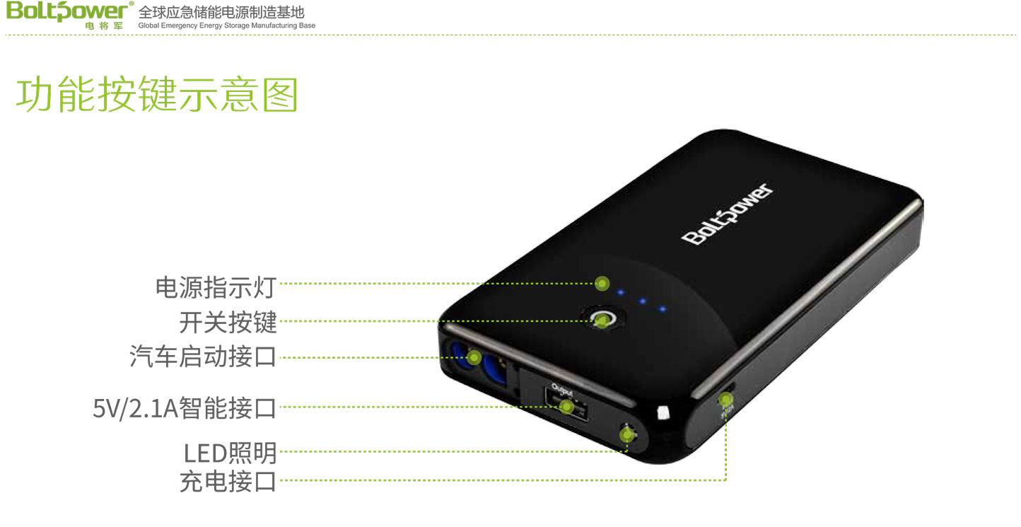 Boltpower電將軍K12F汽車應(yīng)急啟動電源